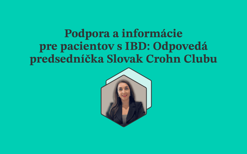 Podpora a informácie pre pacientov s IBD: Odpovedá predsedníčka Slovak Crohn Clubu